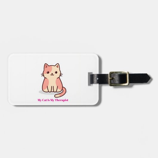 Moeie katten kunst bagage labels (Voorkant horizontaal)