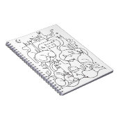 Moeie Katten Lijn Kunst Kleurboek Notitieboek (Rechterzijde)