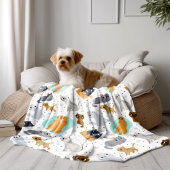 Moeie katten Patroon Fleece Deken