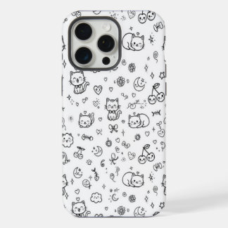 Moeie Kattenkrabbel Hoesje voor Telefoon iPhone 15 Pro Max Case