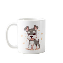 Moeie Kawaii Schnauzer Puppy Hond Kunst