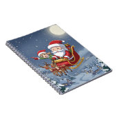 Moeie Kerst Chibi Kerstman en Elf Notitieboek (Rechterzijde)