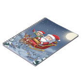 Moeie Kerst Chibi Kerstman en Elf Notitieboek (Linkerzijde)