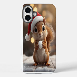 Moeie Kerst Eekhoorn iPhone 16 Plus Hoesje