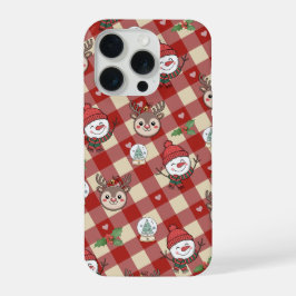 Moeie Kerstkarakters Phonehoes iPhone 15 Pro Case