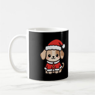 Moeie Kerstman-hond Kerstmis koffiemok