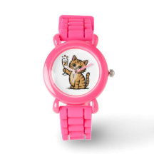 Moeie Kinderen Horloge – Cartoones Kitten Verjaard