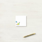 Moeie kippen aquarel post-it® notes (Op bureau)
