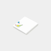 Moeie kippen aquarel post-it® notes (Schuin)