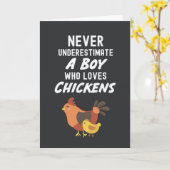 Moeie Kippen Kaarten Voor Baby Jongens Kinderen Di (Gele Bloem)