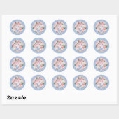 Moeie Kippen Ronde Stickers (Vel)