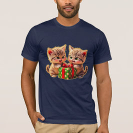 **Moeie Kittens die vechten om een Cadeau – Grappi T-shirt