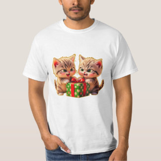 **Moeie Kittens die vechten om een Cadeau – Grappi T-shirt