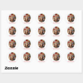 Moeie Kittens Kerstmis Ronde Sticker (Vel)