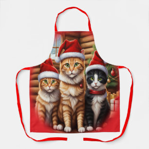 Moeie Kittens Kerstmis Schort