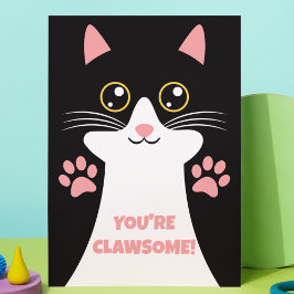 Moeie Kittie Kat Thema Kinderen Verjaardag Bedankk Bedankkaart