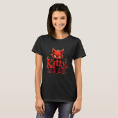 Moeie Kitty Kat T-Shirt  (Voorkant volledig)