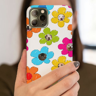 Moeie kleurrijke bloem Honden Moeder Leuke foto co Case-Mate iPhone 14 Hoesje