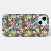 Moeie Kleurrijke Uil Patroon Hoesje (Achterkant (horizontaal))