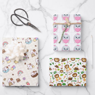Moeie koffiekat cadeaupapier vellen