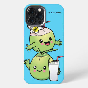Moeie kokosnoten telefoonhoesjes met eigen naam iPhone 13 pro max hoesje
