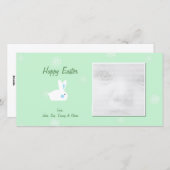 Moeie Konijn Pasen Fotokaarten Feestdagenkaart (Voorkant / Achterkant)