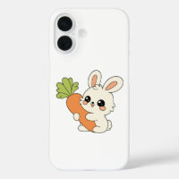 Moeie Konijn Wortel Phonehoesje