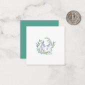 Moeie Konijnen en Lauwerkrans Notitiekaart Notitiekaartje (Voorkant / Achterkant in situ)