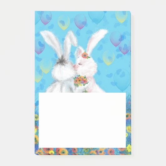 Moeie Konijnen Post-it® Notities Notes (Voorkant)