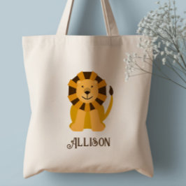 Moeie Leeuw Persoonlijke Boodschappentas voor Kind Tote Bag