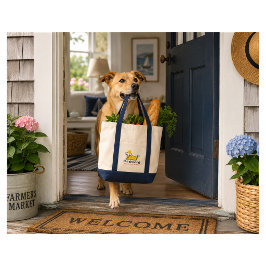 Moeie Lobstah Pup Canvas Tote Bag