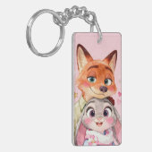 Moeie Nick en Hops Acryl Sleutelhanger. Sleutelhanger (Voorkant Links)