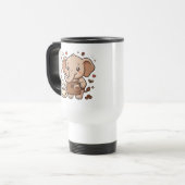 Moeie Olifant Koffie Reisbeker (Voorkant links)