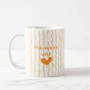 Moeie op maat gemaakte gebogen patroon koffiemok