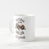 Moeie op maat gemaakte naam natuurlijke geboren ch koffiemok (Voorkant links)