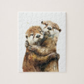 Moeie Otter Liefde Legpuzzel (Verticaal)