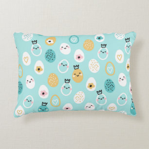 Moeie Paaseieren Patroon Kawaii Pastel Eieren Accent Kussen