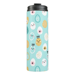 Moeie Paaseieren Patroon Kawaii Pastel Eieren Thermosbeker
