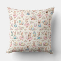 Moeie Paashaas Bloemenpatroon - Pastel Lente