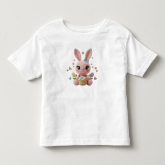 Moeie Paashaas Haakstijl Pastel Lente Kunst Kinder Shirts