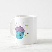 Moeie pastel cupcake koffiemok (Voorkant links)