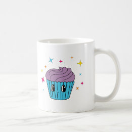 Moeie pastel cupcake koffiemok