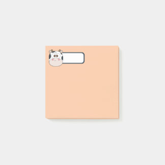 Moeie Pastel Koe Post-it Notities met Persoonlijke Post-it® Notes