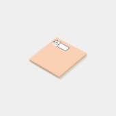 Moeie Pastel Koe Post-it Notities met Persoonlijke Post-it® Notes (Schuin)