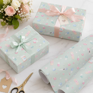 Moeie Pastelkleurige Apotheek Medisch  Cadeaupapier