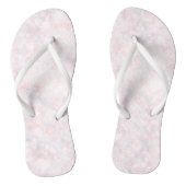 Moeie pastelroze bokeh teenslippers (Voetbed)