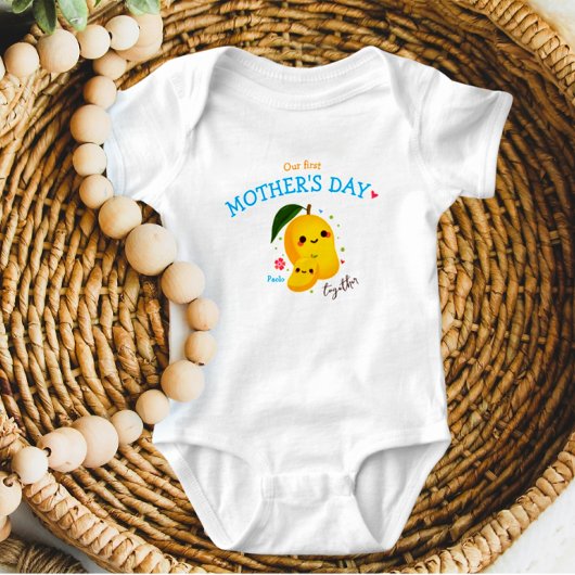 Moeie Persoonlijke Onze Eerste Moederdag Mango Romper