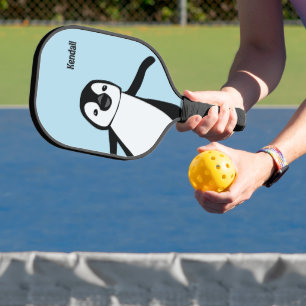Moeie Pinguïn Blauw Persoonlijk voor Kinderen & Vo Pickleball Paddle