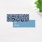 Moeie Pinguïn Kerst Cadeautags Mini Visitekaartjes (Bureau)