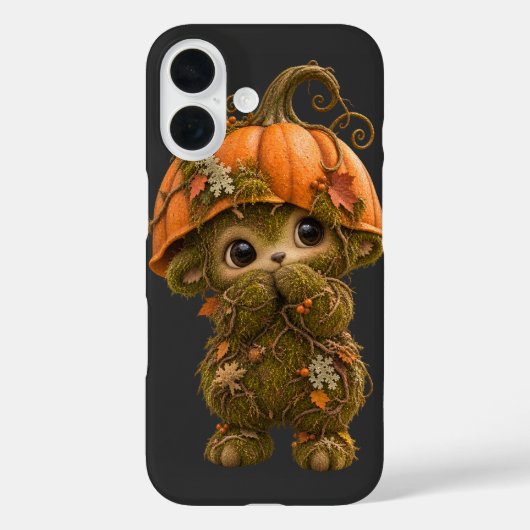 Moeie Pompoen Boswezen iPhone 16 Hoesje (Achterkant)